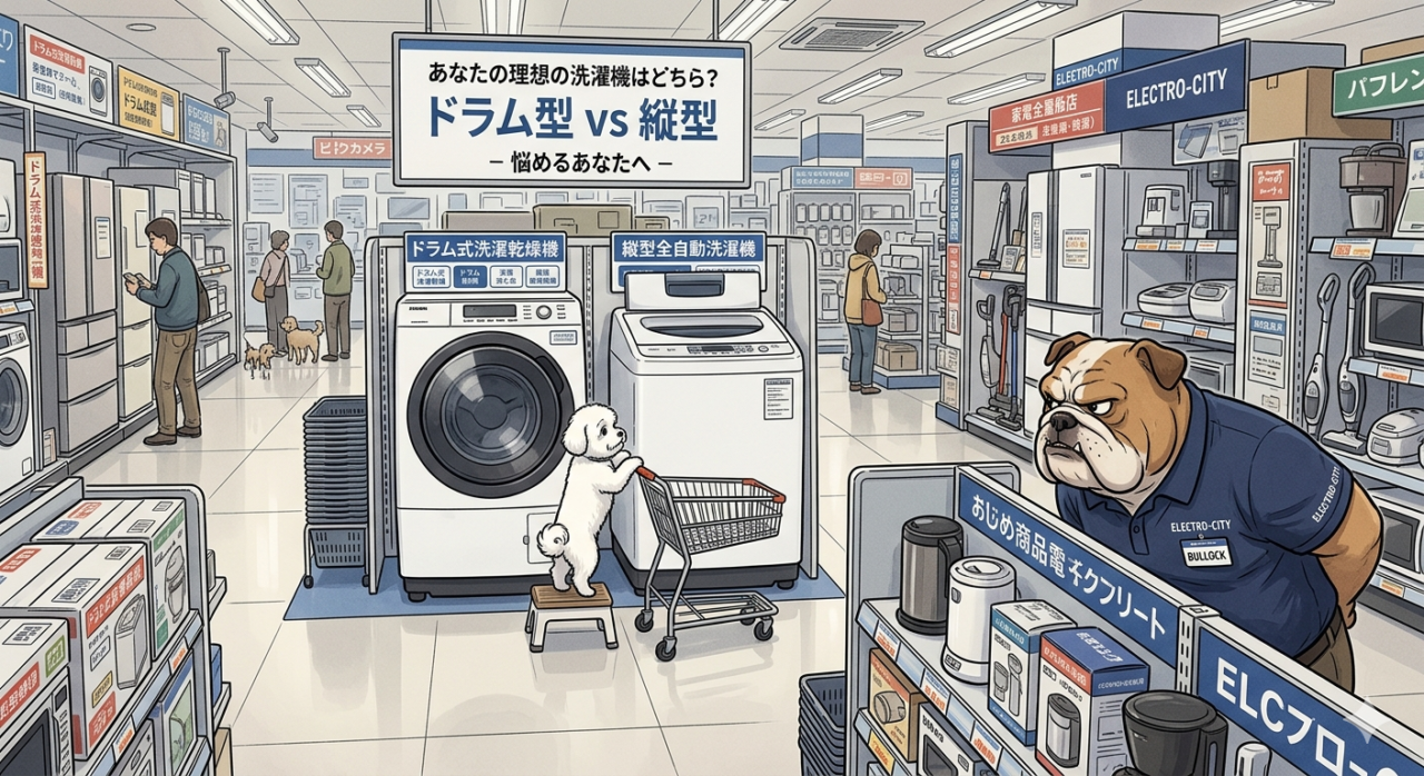 洗濯機はドラム式と縦型どっちが正解?違い・向いている人を徹底解説!