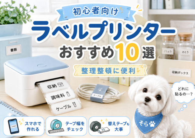 ラベルプリンターおすすめ10選！収納・名前つけに便利な選び方をわかりやすく比較